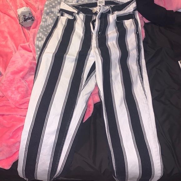 Urban Outfitters Striped Mom Jeans BDG - Picture 1 of 4